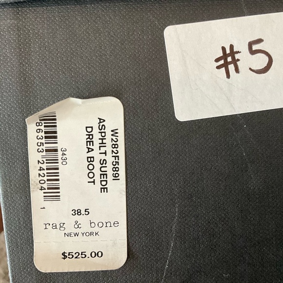 Rag & Bone Gray Ankle Boots Sleek Design - Picture 6 of 6